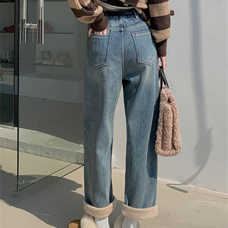 Calça Jeans Feminina Peluciada Mom - Coradon