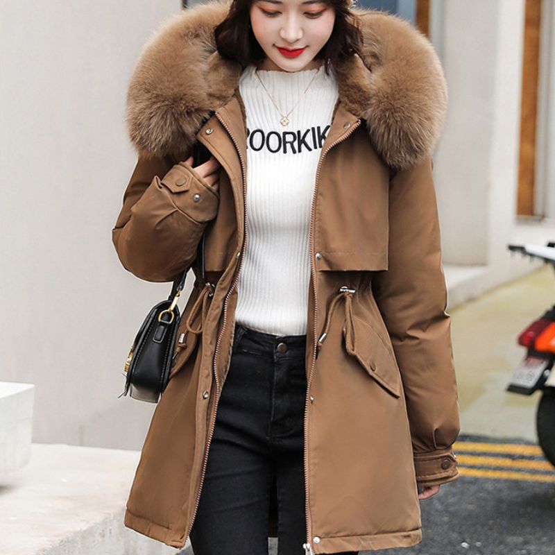 Casaco Parka Feminino Corta Vento Peluciado Flavia - Coradon