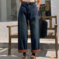 Calça Jeans Feminina Peluciada Mom - Coradon