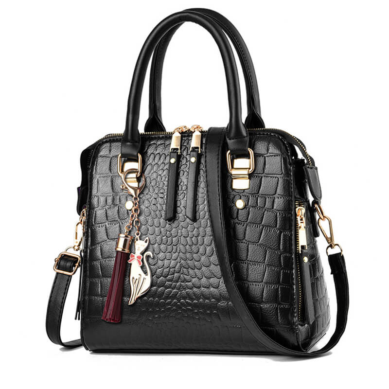 Bolsa Feminina de Couro Alligator - Coradon