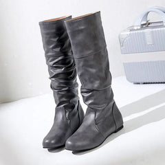 Bota Feminina Cano Médio de Couro Karina FLASH