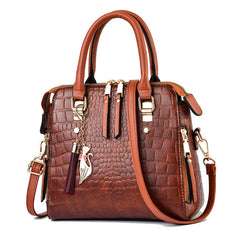 Bolsa Feminina de Couro Alligator - Coradon