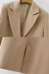 Blazer Feminino Alfaiataria Alongado Elegance
