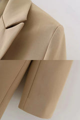 Blazer Feminino Alfaiataria Alongado Elegance