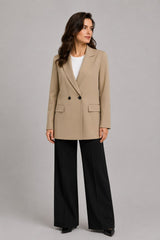 Blazer Feminino Alfaiataria Alongado Elegance