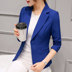 Blazer Feminino Alfaiataria Luxury Azul / P Blazerluxury