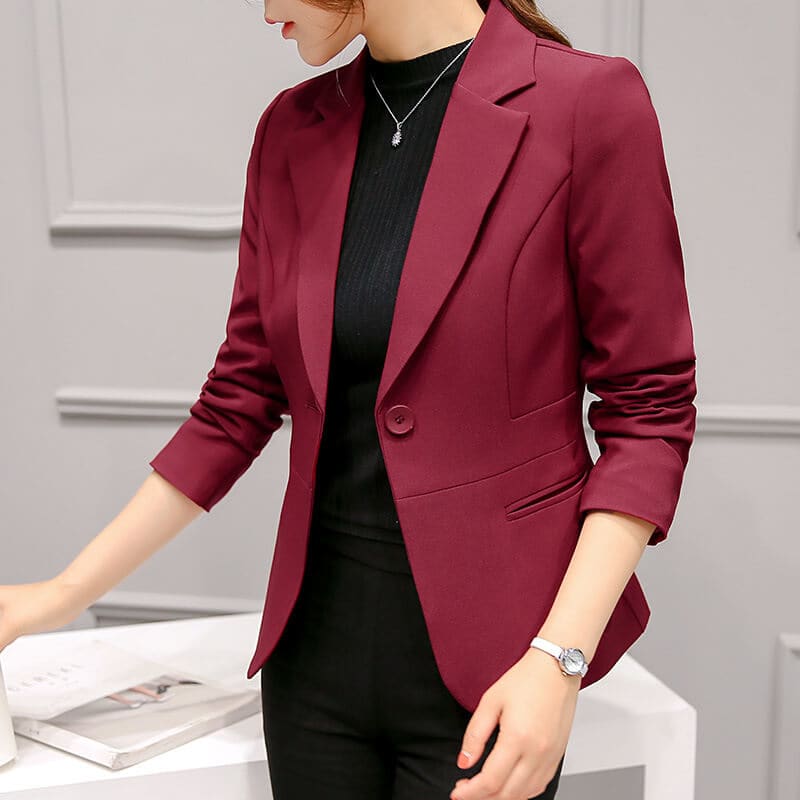 Blazer Feminino Alfaiataria Luxury Vinho / P Blazerluxury