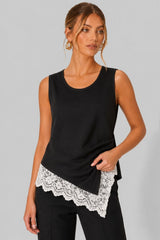 Blusa Assimétrica Renda Klea