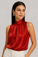 Blusa De Seda Feminina Chanel