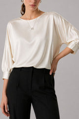 Blusa De Seda Feminina Pedrita