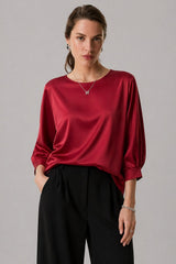 Blusa De Seda Feminina Pedrita