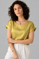 Blusa Feminina De Cetim Eliana