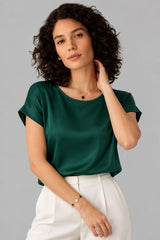 Blusa Feminina De Cetim Eliana