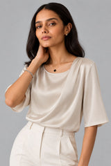 Blusa Feminina De Cetim Kloe