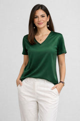 Blusa Feminina De Seda Alexa