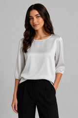 Blusa Feminina De Seda Elise