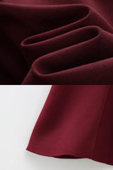 Blusa Feminina Decote Quadrado Borgonha Ceci