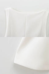 Blusa Feminina Decote Quadrado Branco Ceci