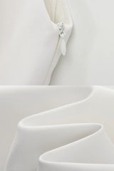 Blusa Feminina Decote Quadrado Branco Ceci