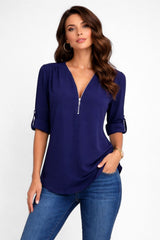 Blusa Feminina Manga 3/4 Carina