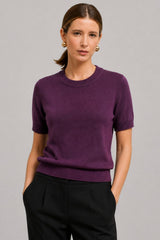 Blusa Feminina Manga Curta Tricot Modal