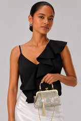Bolsa De Mão Clutch Bordada Festa Ciny