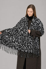 Cachecol Feminino Longo Leopard