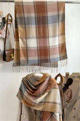 Cachecol Feminino Longo Xadrez