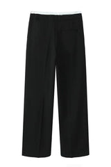 Calça Alfaiataria Feminina Preto Amarração Vivi