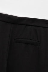 Calça Alfaiataria Feminina Preto Amarração Vivi