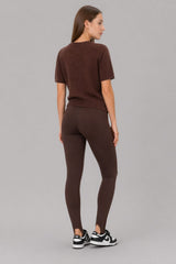 Calça Legging Com Pezinho Flanelada