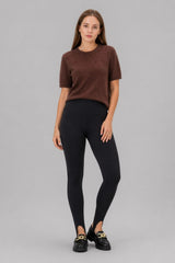 Calça Legging Com Pezinho Flanelada