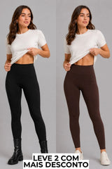 Calça Legging Flanelada