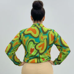 Camisa Feminina Manga Longa Cris