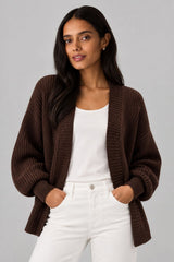 Cardigan Em Tricô Feminino Bufante Nay