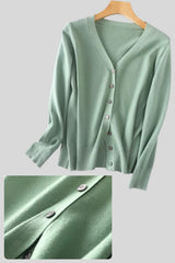 Cardigan Feminino Tricot Decote V