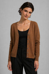 Cardigan Feminino Tricot Decote V