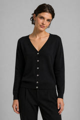 Cardigan Feminino Tricot Decote V