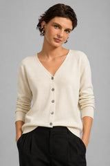 Cardigan Feminino Tricot Decote V