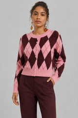 Cardigan Feminino Tricot Diamond