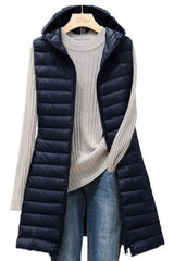 Colete Feminino Alongado Puffer Fashion