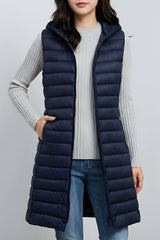 Colete Feminino Alongado Puffer Fashion