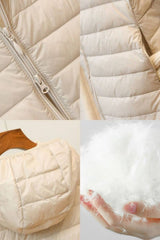 Colete Feminino Alongado Puffer Fashion