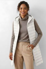 Colete Feminino Alongado Puffer Fashion