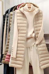 Colete Feminino Alongado Puffer Fashion
