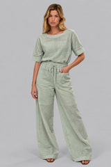 Conjunto De Linho Feminino Calça e Blusa Josi