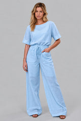 Conjunto De Linho Feminino Calça e Blusa Josi