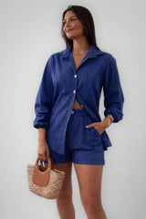 Conjunto De Linho Feminino Short e Blusa Marta