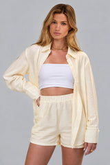 Conjunto De Linho Feminino Short e Blusa Mavi