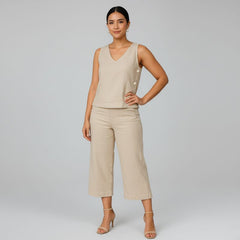 Conjunto Feminino Alfaiataria Linho Magda